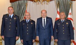 Cumhurbaşkanı Tatar, Polis Genel Müdürü Kuni Ve PGM Yardımcılarını Kabul Etti