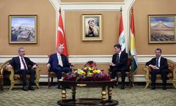 Erdoğan, Neçirvan Barzani Ve Mesrur Barzani İle Görüştü