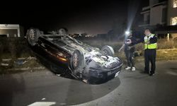 Lefkoşa’da alkollü sürücü kontrollünü kaybedip kazaya neden oldu