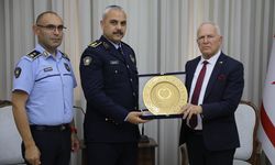 Töre, Lefkoşa Polis Müdürü Tarkan Kızıltuğ Ve Yardımcısı Hasan Karabaşak’ı Kabul Etti