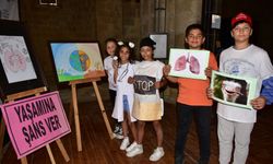 117 İlkokul Ve Ortaokul Öğrencisinin Hazırladığı Sigaranın Zararları Temalı Resim Sergisi Açıldı