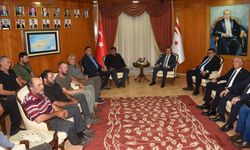 Başbakan Üstel, Hayvancılar Birliği heyetiyle görüşüyor