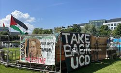 İrlanda'da Dublin College Üniversitesi Öğrencilerinin Filistin'e Destek Gösterileri Sürüyor