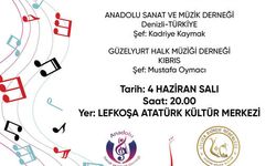 Kardeş Korolar Halk Müziği Konseri, 4 Haziran'da Lefkoşa AKM'de