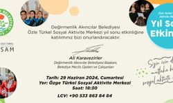 Değirmenlik Akıncılar Belediyesi Özle Türkel Sosyal Aktivite Merkezi Yıl Sonu Etkinliği Yapılıyor