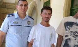 Ercanda'da yakalanan zanlı mahkemeye çıkarıldı