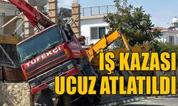 İş kazası ucuz atlatıldı