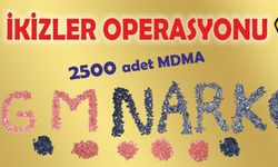 Polisten “İkizler Operasyonu”… 2 Bin 500 Adet Mdma Hap Ele Geçirildi