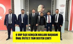 6 UBP İLÇE GENÇLİK KOLLARI BAŞKANI'NDAN ÜNAL ÜSTEL'E DESTEK AÇIKLAMASI