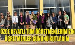 Özge Beyatlı tüm öğretmenlerimizin Ögretmenler Gününü kutlarım