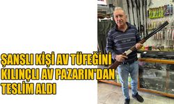 Şanslı kişi av tüfeğini Kılınçlı Av Pazarın'dan teslim aldı