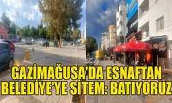 Gazimağusa'da esnaftan belediye'ye sitem: Batıyoruz