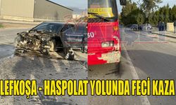 Lefkoşa - Haspolat yolunda feci kaza