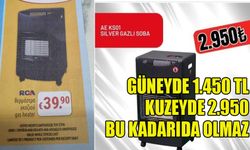 Güneyde 1.450 TL Kuzeyde 2.950 bu kadarıda olmaz