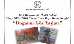 Oktay Öksüzoğlu’nun “Doğanın Göz Yaşları” Adlı Resim Sergisi Salı Günü Açılıyor