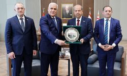Cumhurbaşkanı Tatar, Azerbaycan Kıbrıs Dostluk Cemiyeti Başkanı ve beraberindeki heyeti kabul etti