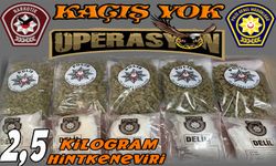 Polis 2.5 kilo uy*şturucu ele geçirdi