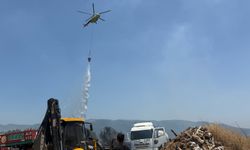 İzmir'de orman yangınına müdahale ediliyor