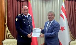 Başbakan Ünal Üstel, Polis Genel Müdürü Ali Adalıer’i kabul etti