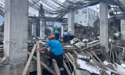 Gazimağusa’da inşaat iskelesi çöktü. Yaralanma ya da can kaybı olmadı