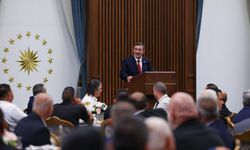 Türkiye Cumhurbaşkanı Yardımcısı Yılmaz KKTC'den giden muhtarları kabul etti