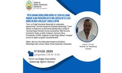 Bitki koruma ürünlerinin doğru ve etkin kullanımı konulu eğitim düzenleniyor