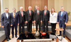 Cumhurbaşkanı Erhürman, TBMM heyetini kabul etti