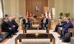 Cumhurbaşkanı Erhürman, Azerbaycan-KKTC Parlamentolararası Dostluk Grubunu kabul etti