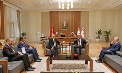 Cumhurbaşkanı Erhürman, DSP Genel Başkanı Aksakal’ı kabul etti