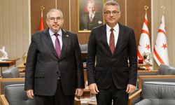 Erhürman, Çalışkan ve beraberindeki heyeti kabul etti