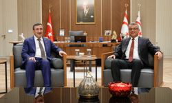 Cumhurbaşkanı Erhürman, TC Cumhurbaşkanı Yardımcısı Yılmaz’ı kabul etti