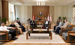 Cumhurbaşkanı Erhürman, Kıbrıs Türk Diş Tabipleri Odası heyetini kabul etti