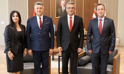 Cumhurbaşkanı Erhürman, Sivil Savunma Teşkilatı Başkanı Balaban’ı kabul etti