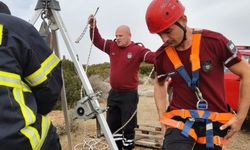 Kuyuya düşen av köpeği itfaiye ekipleri tarafından kurtarıldı