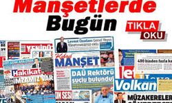 KKTC gazete manşetlerinde bugün....