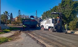 Gazimağusa’da 2. Etap asfalt çalışmaları devam ediyor