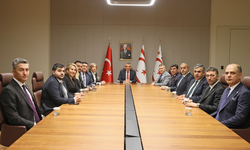 Cumhurbaşkanı Erhürman Mersin Ticaret ve Sanayi Odasını kabul etti