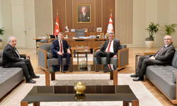 Erhürman TDK Başkanı Mert'i kabul etti