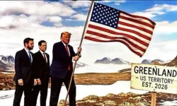 Trump, Grönland'e ABD bayrağı diktiği bir görsel paylaştı: Orayı almalıyız, koruyamıyorlar