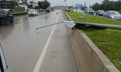 Polis İskele bölgesindeki sürücüleri olumsuz hava koşullarına karşı uyardı...