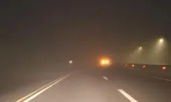 Girne-Lefkoşa ana yolunda yoğun sis nedeniyle görüş mesafesi azaldı