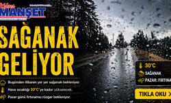 Bugünden itibaren yer yer sağanak bekleniyor...Hava sıcaklığı 30 dereceye kadar yükselecek