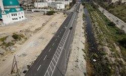 Gazimağusa Belediyesi, Büyük Sanayi Bölgesi girişindeki trafik düzenlemesini tamamladı