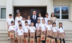 Başçeri, Şehit Yalçın İlkokulu öğrencilerini kabul etti: "Çocuklar, geleceğin teminatıdır"