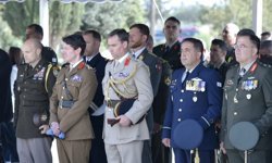 Palmas, yabancı askeri yetkililerin de katıldığı kara kuvvetleri koruyucu yortusu etkinliğinde konuştu