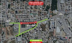 Sakarya kavşağı ile Zorbalar Sokak dönüşü arasındaki güzergâh yarından itibaren trafiğe kapatılacak