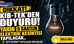Yarın 5 saatlik eklektrik kesintisi yapılacak