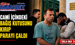 Cami içindeki bağış kutusunu kırıp parayı çaldı