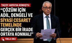 Taçoy AKPA'da konuştu: "Çözüm için adil, dengeli ve siyasi cesaret temelinde gerçek bir irade ortaya konmalı"