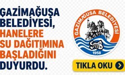 Gazimağusa’ya su verilmeye başladı